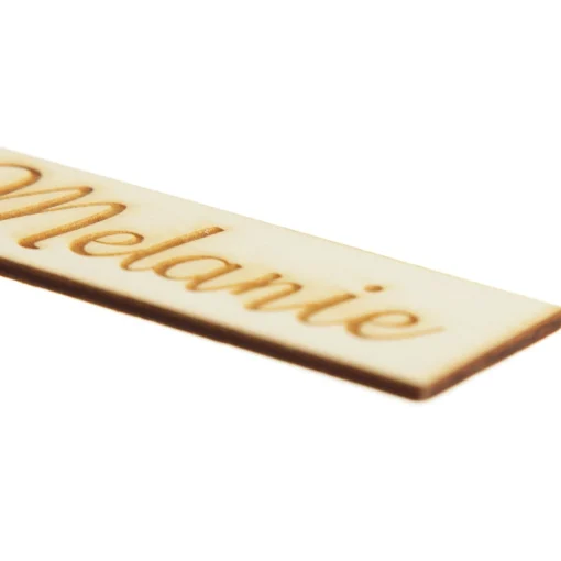 Personalised Wooden Etched Name Tags - Set of 6 Best Sale
