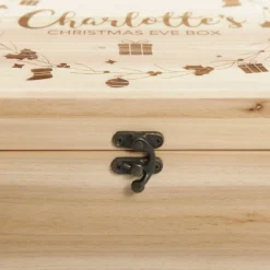 Personalised Wreath Wooden Christmas Eve Box Best