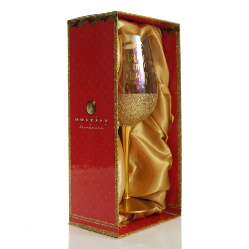 Personanlised Naughty is the New Nice Christmas Wine Glass Best