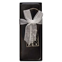 Pewter Present Keyring Fashion