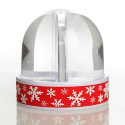 Photo Snow Dome - Red Snowflakes Clearance