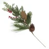 Pinecone and Red Berry Mixed Leaf Christmas Spray Store