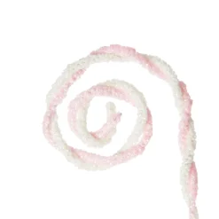 Pink and White Chenille Stick Candy Cane Christmas Pick Flash Sale