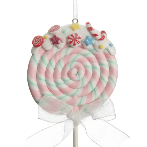 Pink Candy Swirl Lollipop Christmas Tree Decoration Flash Sale