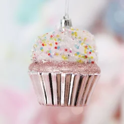 Pink Cupcake Hanging Christmas Decoration Store