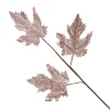 Pink Glitter Maple Leaf Spray Cheap