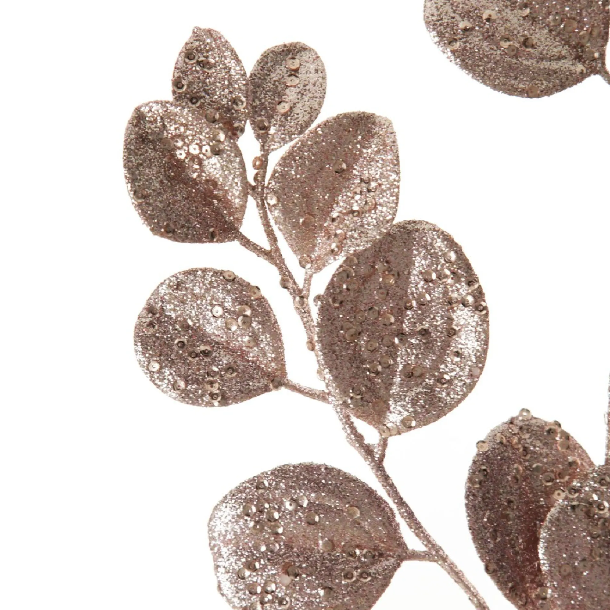 Pink Glitter Round Leaf Spray Flash Sale