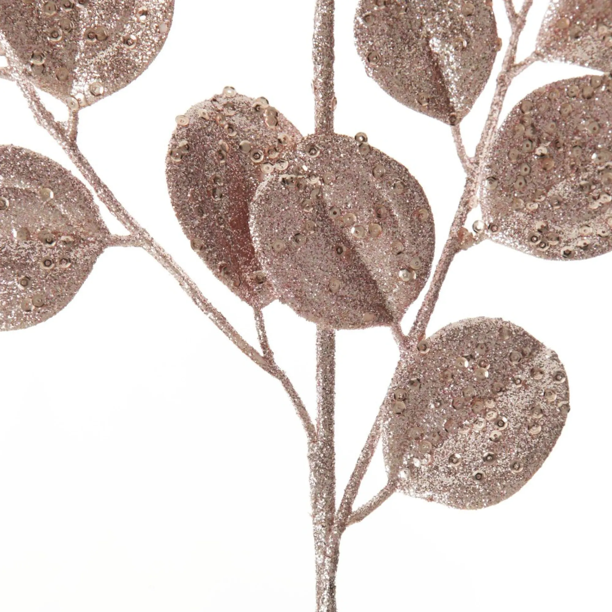 Pink Glitter Round Leaf Spray Flash Sale