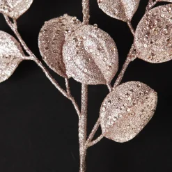 Pink Glitter Round Leaf Spray Flash Sale