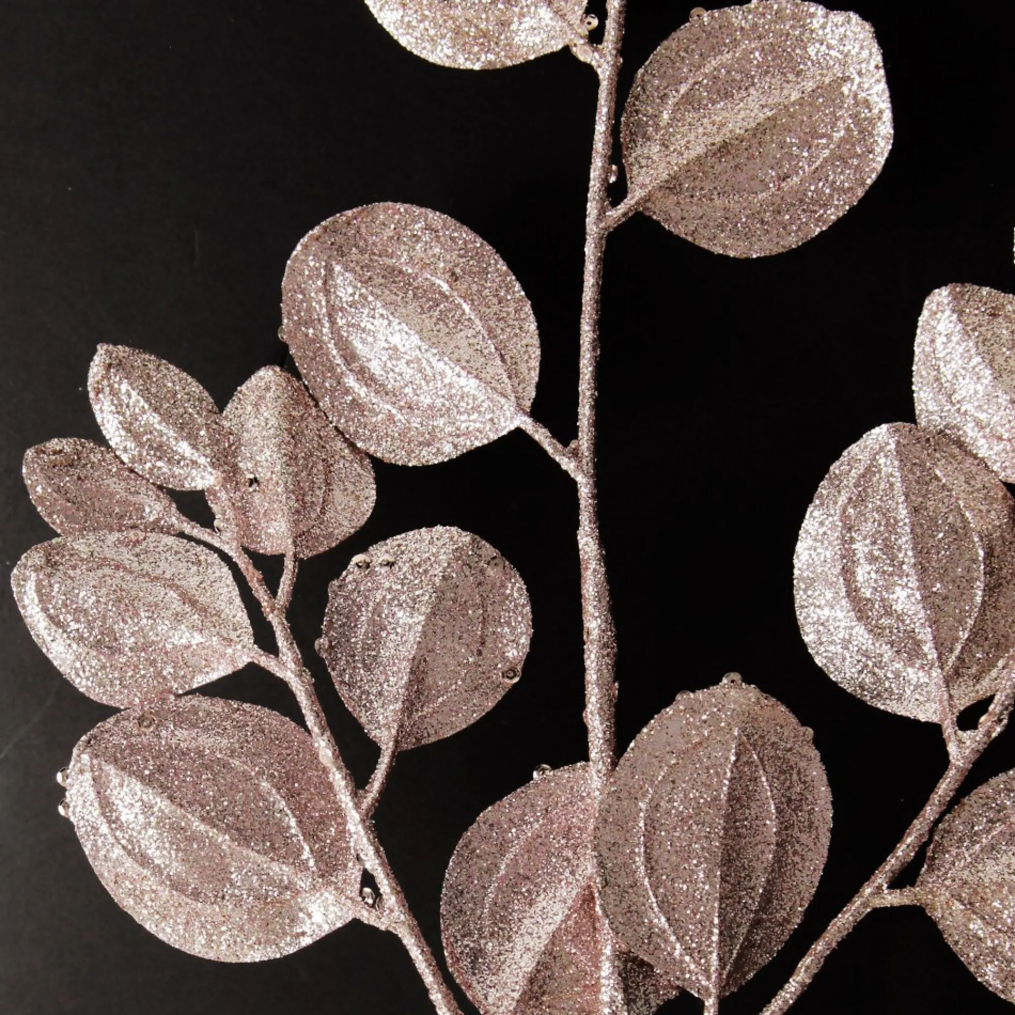 Pink Glitter Round Leaf Spray Flash Sale