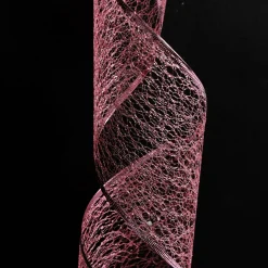 Pink Spider Mesh Wired Christmas Ribbon Garland Online