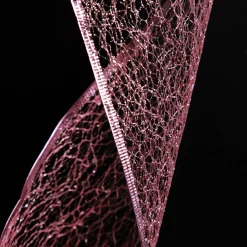 Pink Spider Mesh Wired Christmas Ribbon Garland Online