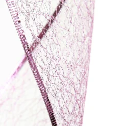 Pink Spider Mesh Wired Christmas Ribbon Garland Online