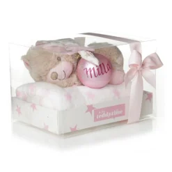 Pink Teddy with Blanket and Bauble Gift Pack Best