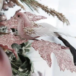 Pink Velvet Bird with Sequins Store