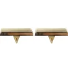 Plain Gold Christmas Stocking Hanger - Set of 2 Flash Sale