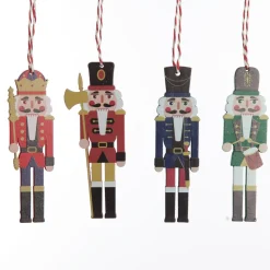 Plywood Nutcracker Tree Decorations - Box Set of 12 Cheap