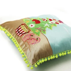 Pom Pom Beach Tree Christmas Cushion Cover Cheap