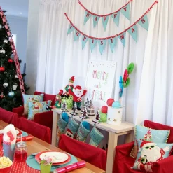 Pom Pom Santa Christmas Cushion Cover Discount