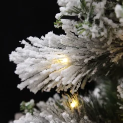 Pre-lit Snow Flocked Fir Christmas Tree Hot