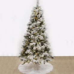 Pre-lit Snow Flocked Fir Christmas Tree Hot
