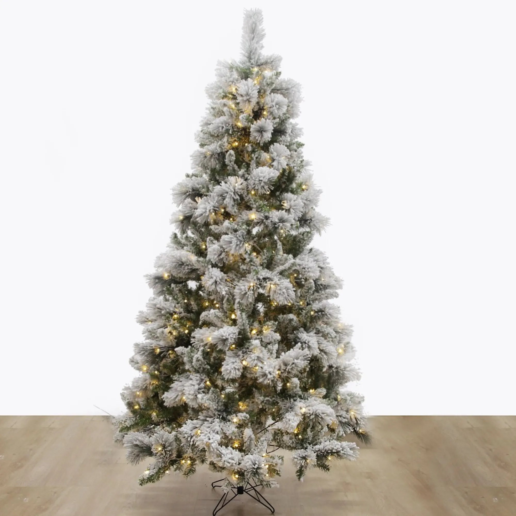 Pre-lit Snow Flocked Fir Christmas Tree Hot