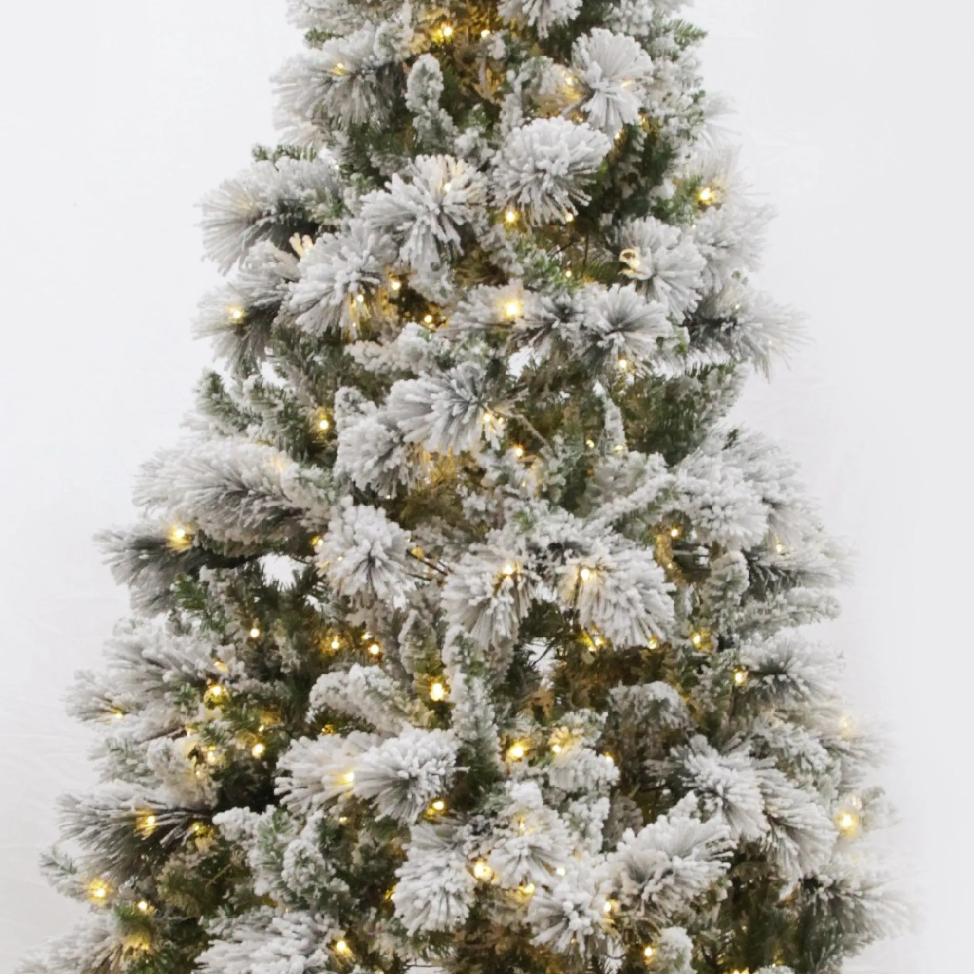 Pre-lit Snow Flocked Fir Christmas Tree Hot