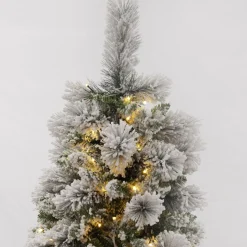 Pre-lit Snow Flocked Fir Christmas Tree Hot