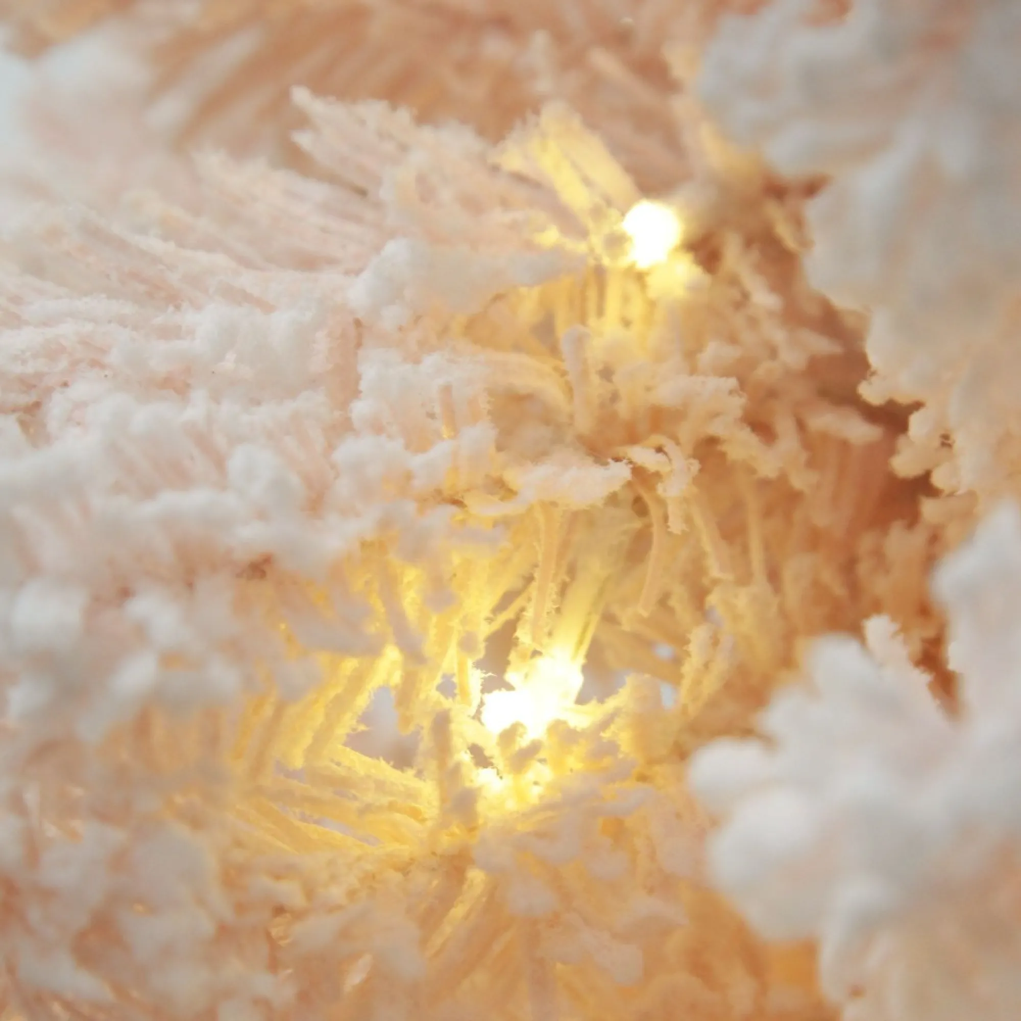 Pre-lit Snow Flocked Pink Fir Christmas Tree Outlet