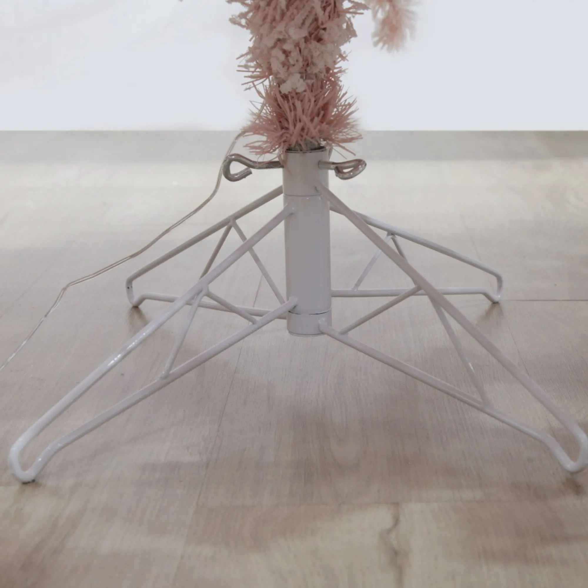 Pre-lit Snow Flocked Pink Fir Christmas Tree Outlet