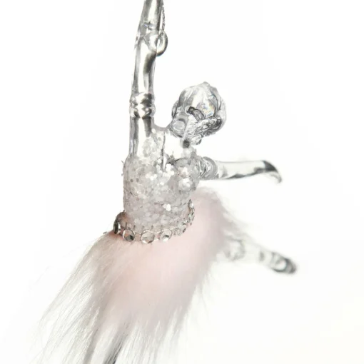 Pretty Pink Ballerina Christmas Decoration Pack of 2 Fashion