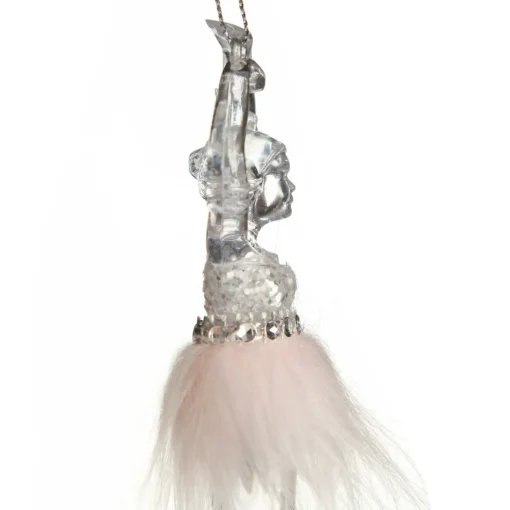 Pretty Pink Ballerina Christmas Decoration Pack of 2 Fashion