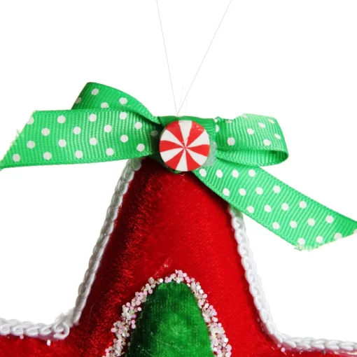 Red and Green Candy Star Christmas Decoration Cheap