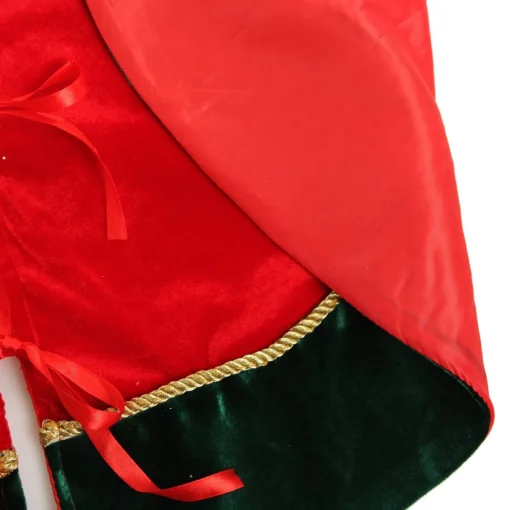 Red and Green Velvet Christmas Tree Skirt Cheap