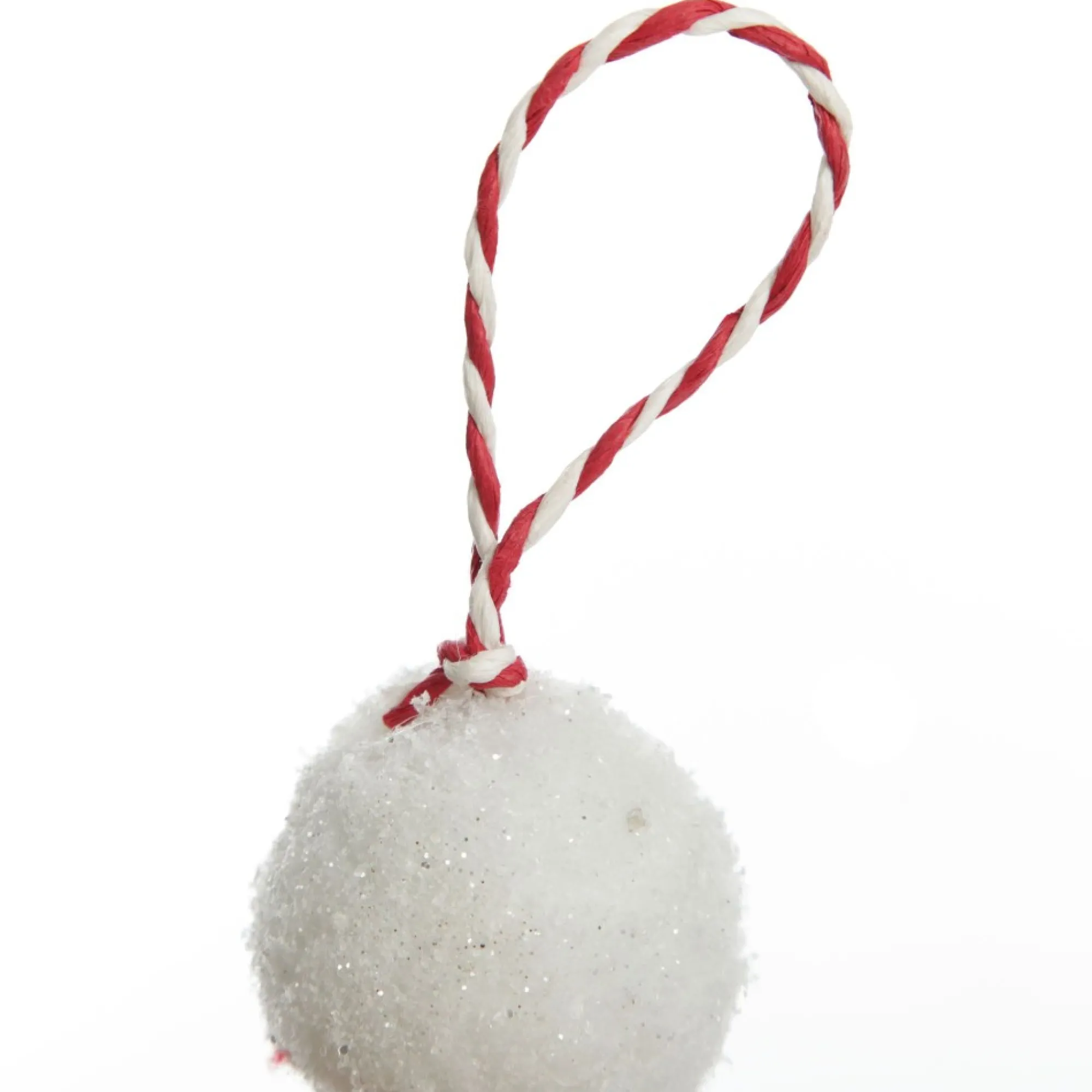 Red and White Candy Cane Stripe Ball Garland Fashion