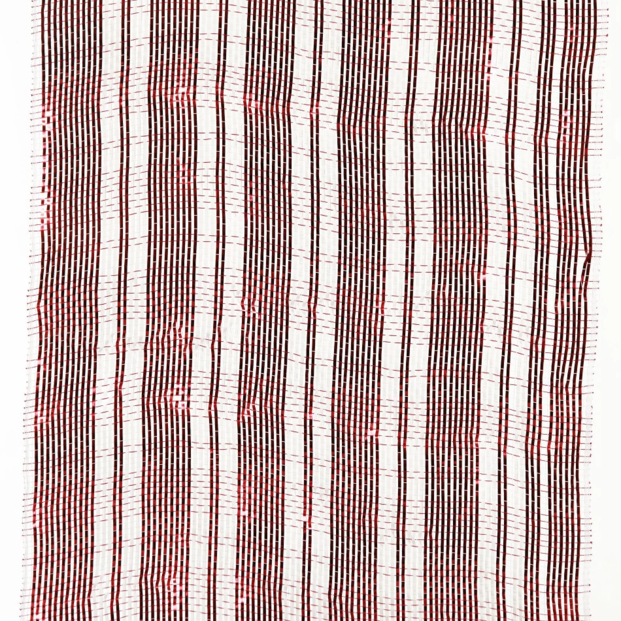 Red and White Stripe Decomesh Roll Fashion