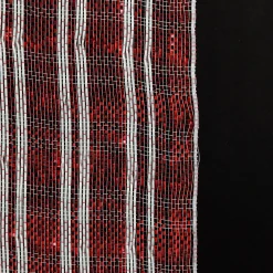 Red and White Stripe Decomesh Roll Fashion