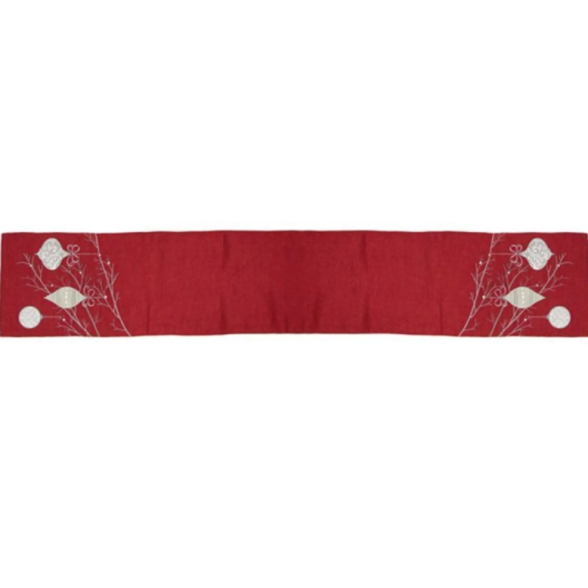 Red Bauble Christmas Table Runner Shop
