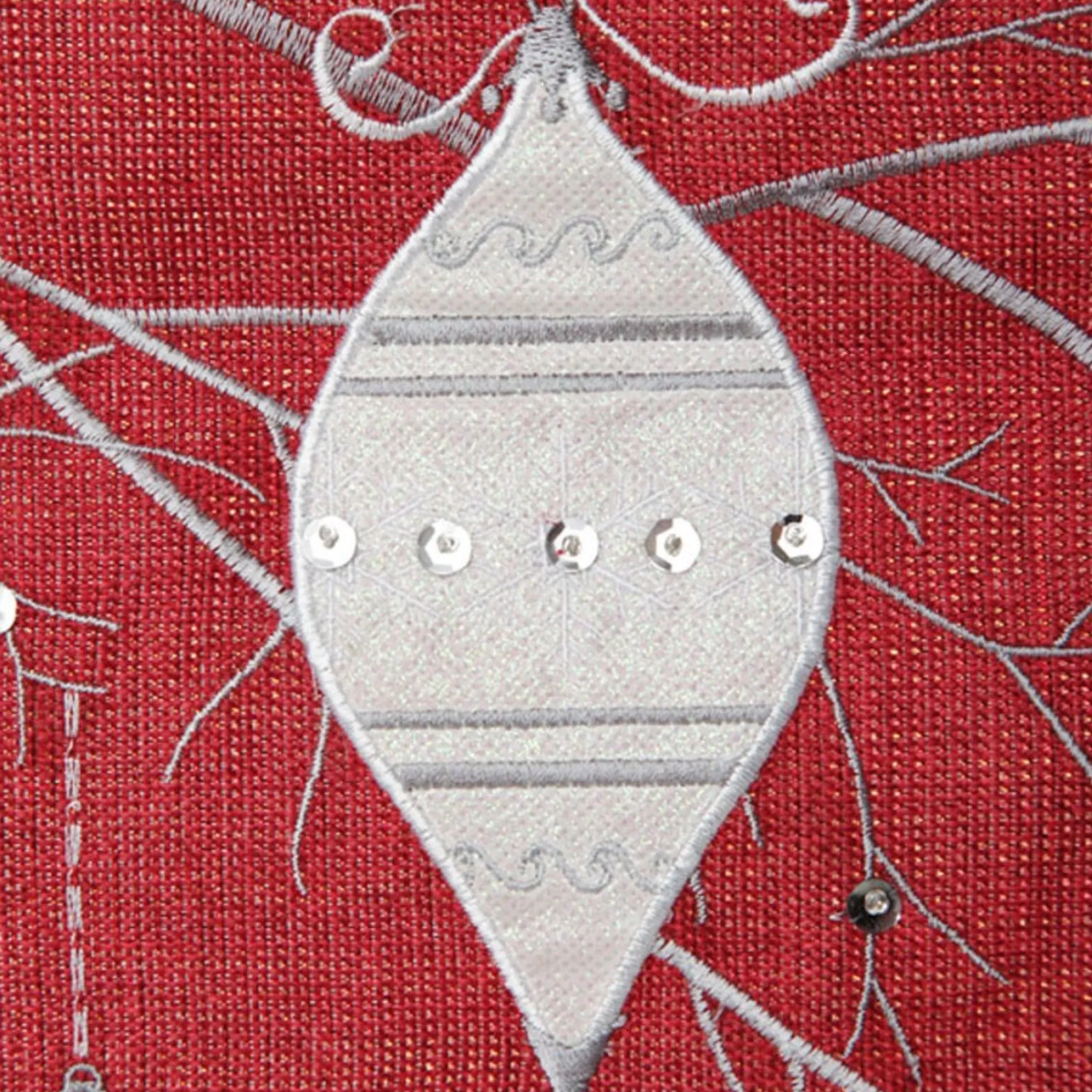 Red Bauble Christmas Table Runner Shop