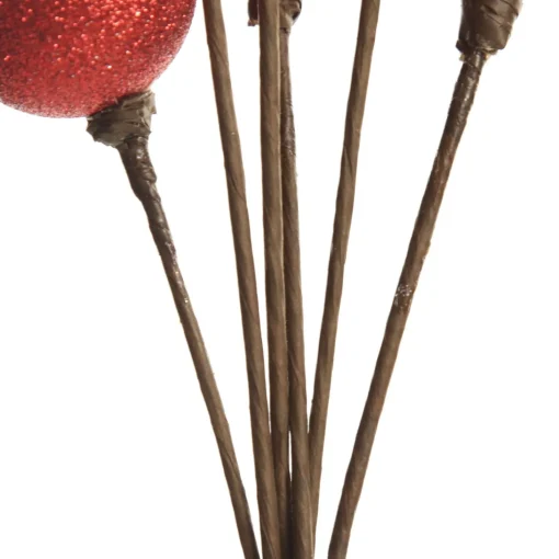 Red Christmas Bauble Cluster Pick Shop