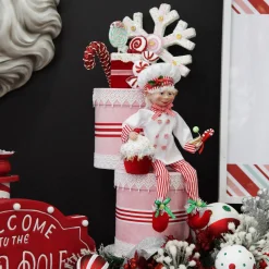 Red Cupcake with Frosting and Sprinkles Christmas Tree Decoration Online
