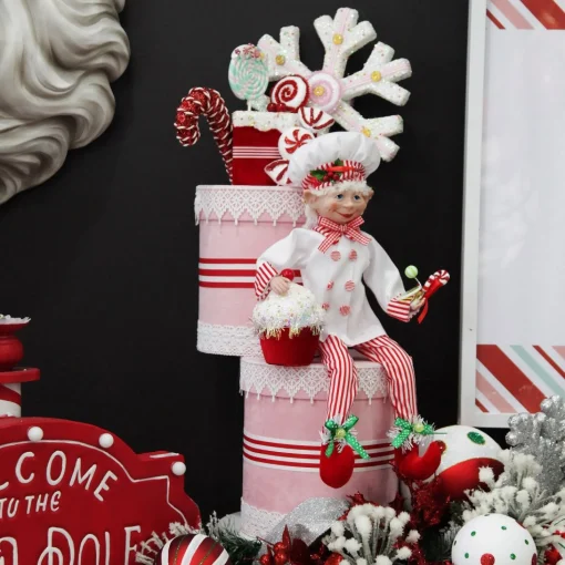 Red Cupcake with Frosting and Sprinkles Christmas Tree Decoration Online