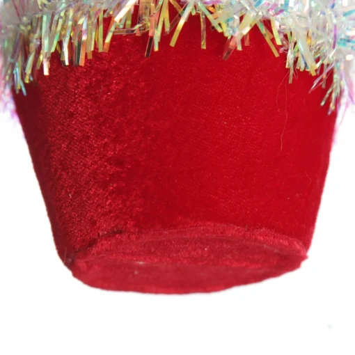 Red Cupcake with Frosting and Sprinkles Christmas Tree Decoration Online