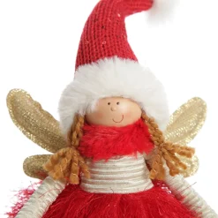 Red Dress Fabric Standing Angel Discount
