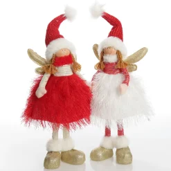 Red Dress Fabric Standing Angel Discount