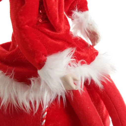 Red Elf on Bauble Christmas Ornament Outlet