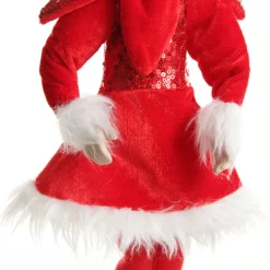 Red Elf Standing Christmas Ornament Hot