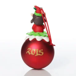Red Girl Elf Christmas Character Bauble Clearance