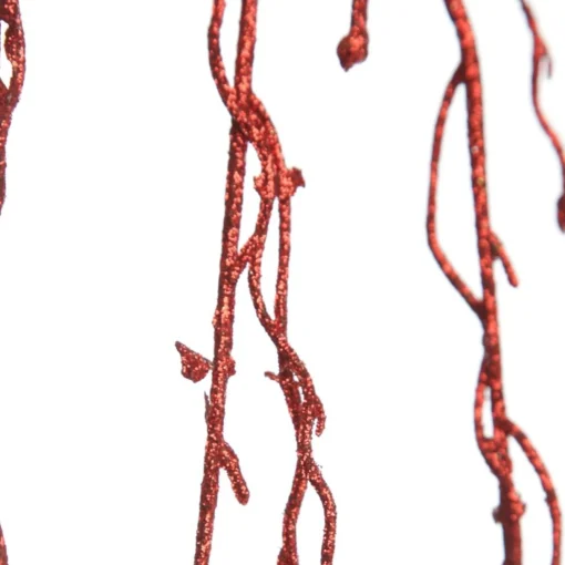 Red Glitter Branch Outlet