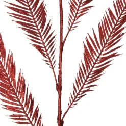 Red Glitter Feather Spray Fashion